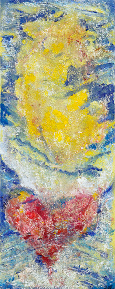 Wolke sieben 2007<br />Mixed media on canvas | 20 x 50cm<br />Price: 250,00€